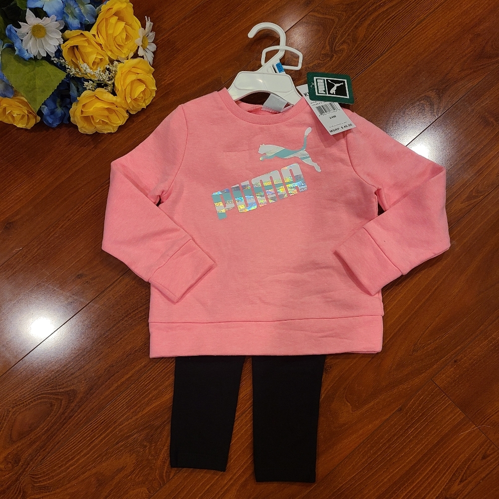 Puma Infant 2pc Sweater/Legging Set Size 24M